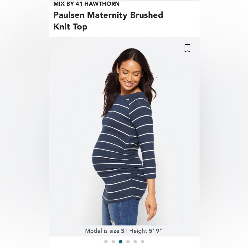 Maternity 3/4 Sleeve Sweater